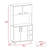 Bayshore 3-Shelf Pantry Cabinet Wengue-111836214