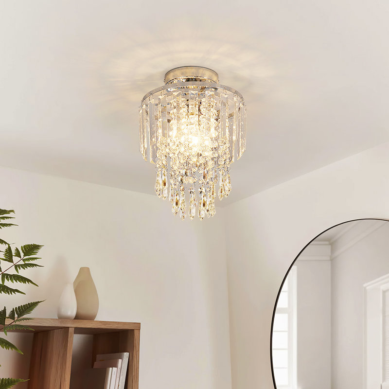Nayeli Chrome Flush Mount