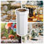 Poubelle et bac de recyclage en carton ondulé jetable classique classique 25 gallons Fleur-122610886