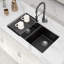 33'' L Double Bowl Quartz Kitchen Sink-100970251