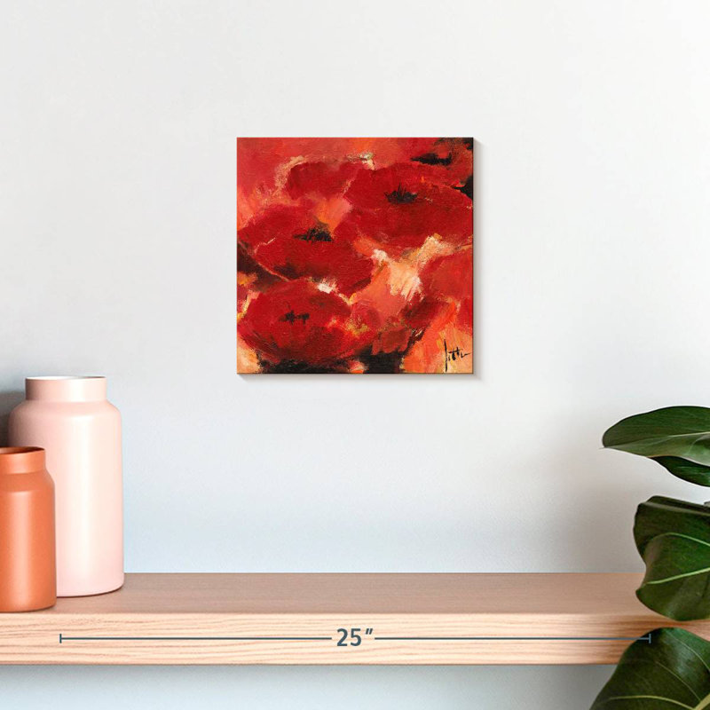 Harnek fleurs abstraites I, H 10 po x l 10 po
