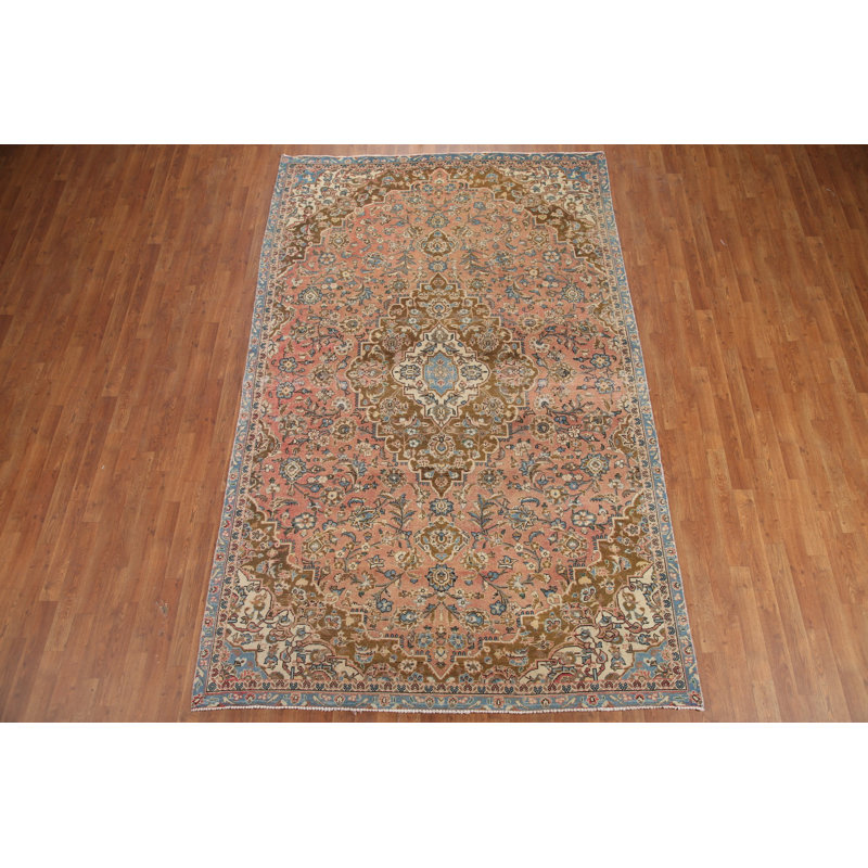Tapis floral rétro 6 x 10
