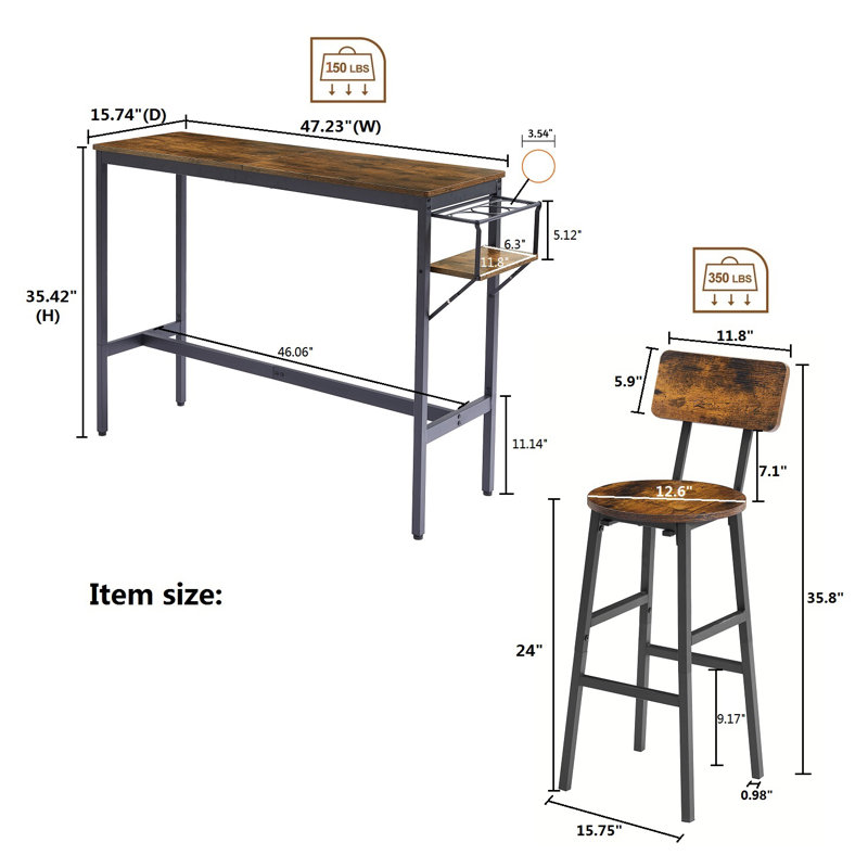 Holmen 47.23'' Console Table