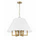 Manette 6 Light Metal Dimmable Chandelier