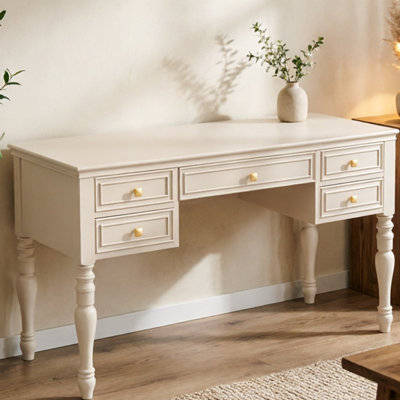 47.24"French-style minimalist solid wood office desk