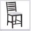 Ensemble de salle à manger à hauteur de comptoir 5 pièces Classic avec finition espresso foncé, table extensible et pour repas élégants-538453231