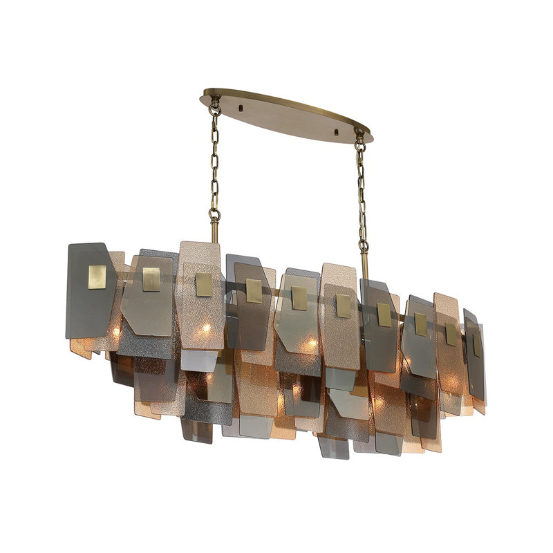 Lustre en bronze 11 lumières Cocolina