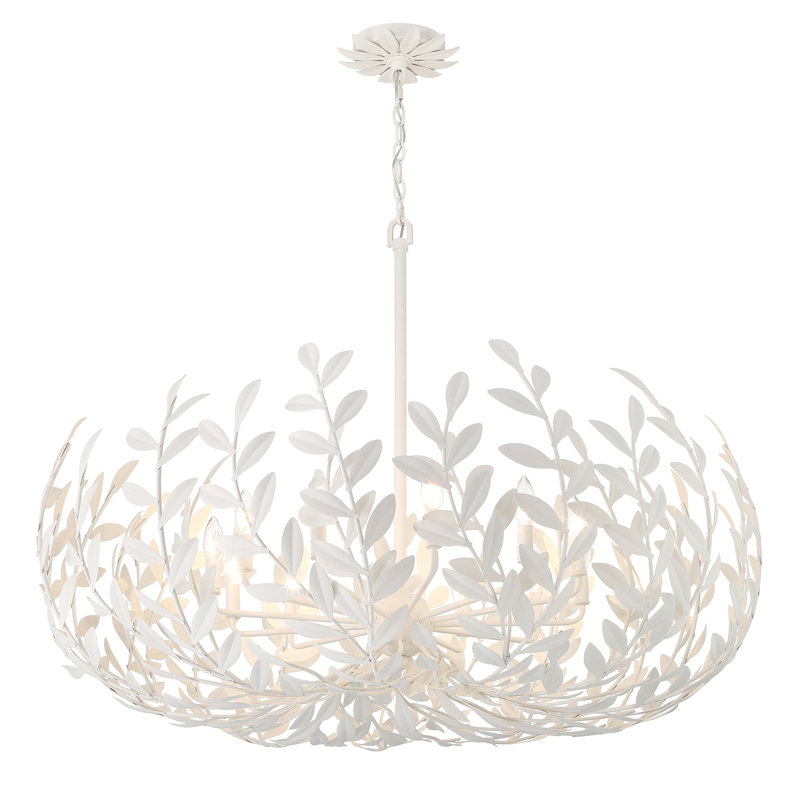 Lustre 12 lumières Aumiller, Blanc mat