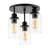 Ayva Glass Semi Flush Mount