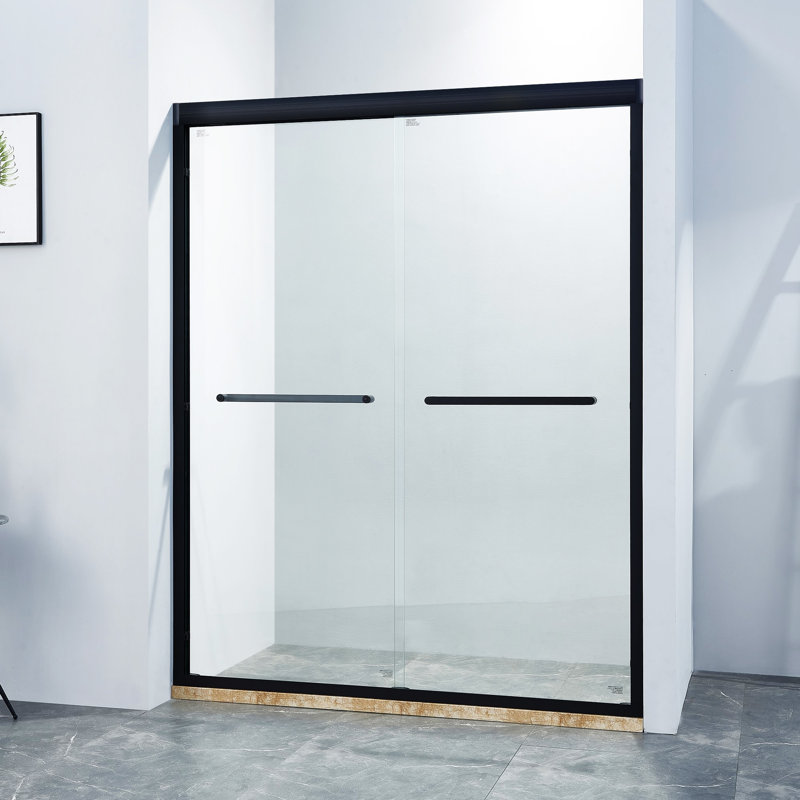 Porte de douche coulissante double l 56 à 60 po x H 75 po