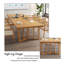 Table longue 94,49 po en bois massif de couleur naturelle moderne et simple-722578526