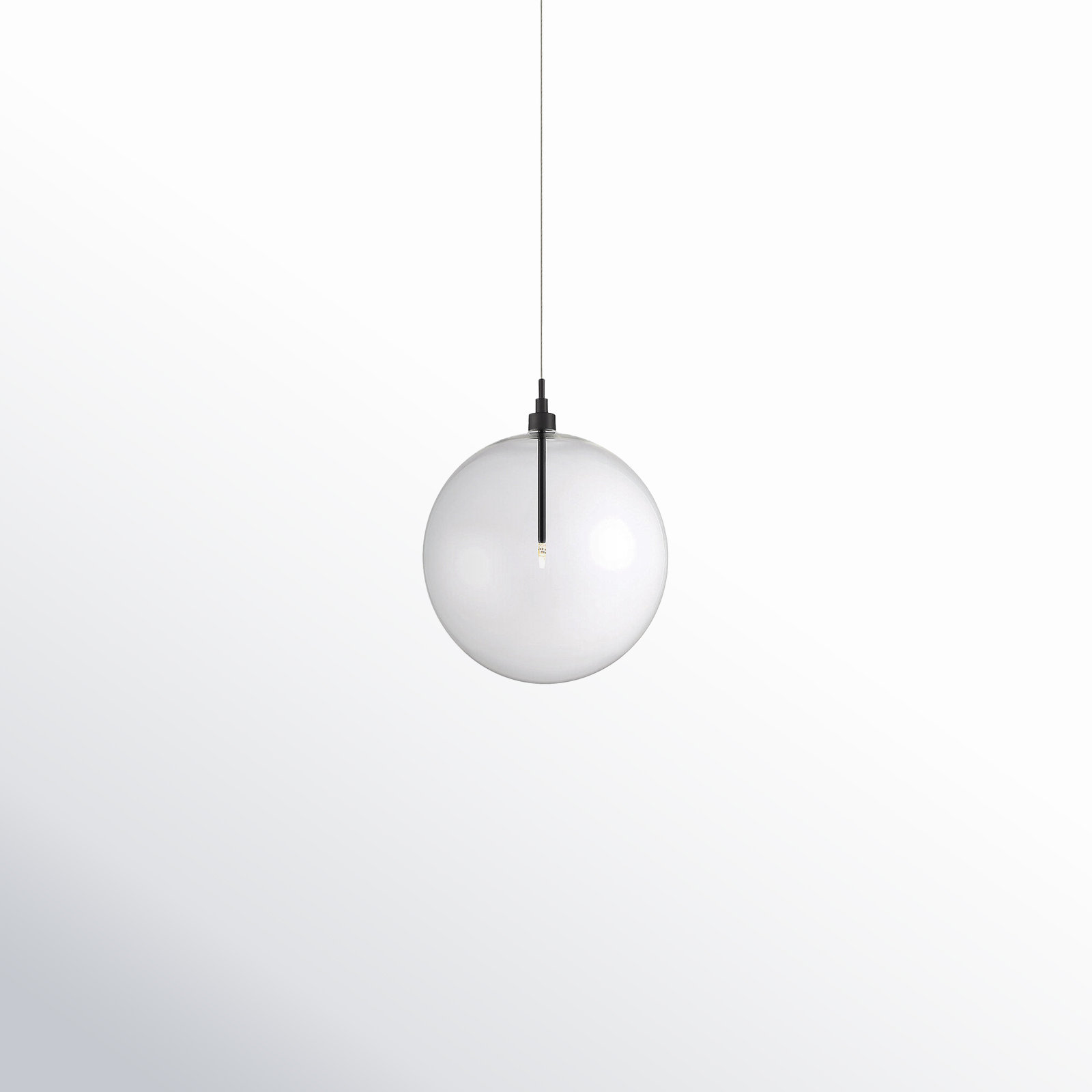 Jeanna Single Light Glass Dimmable Pendant, Oil Rubbed Bronze