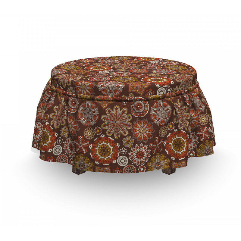 Housse pour repose-pieds imprimé floral motifs
