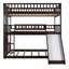 Ensemble de lit superposé en métal avec lit gigogne, style contemporain, structure en fer-2143208832