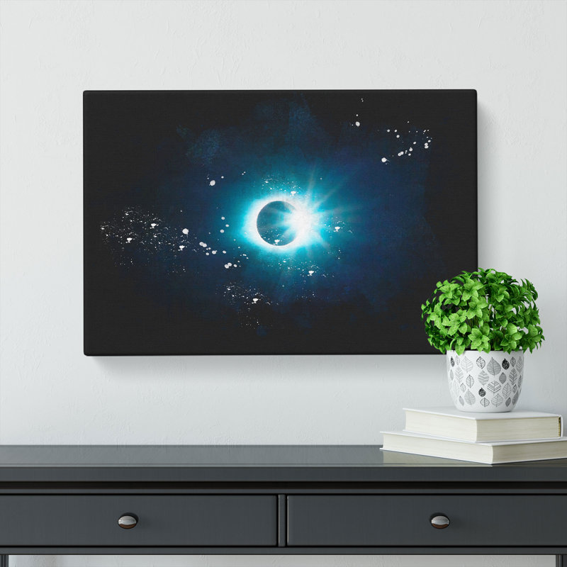 The Moon Passing the Sun - Wrapped Canvas, 35cm H x 50cm W x 3cm D