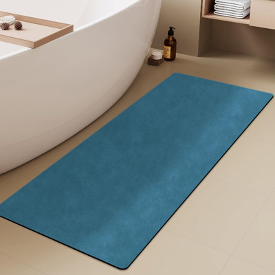 Tapis de bain, tapis de salle de bain Tapis de salle de bain à séchage rapide antidérapant et antidérapant pour tapis de salle de bain sous la porte Parfait pour la salle de bain, la douche ou le lavabo