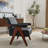 Faux Leather Armchair-1169933912