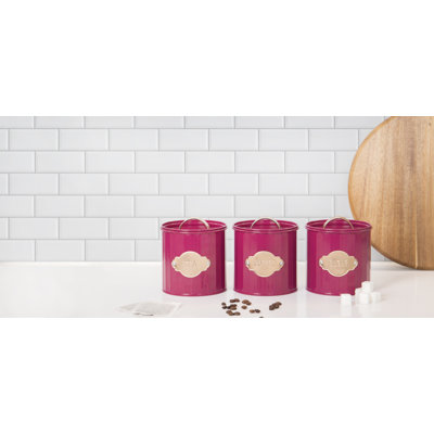 KitchenCraft Tea, Coffee and Sugar Canisters Set
