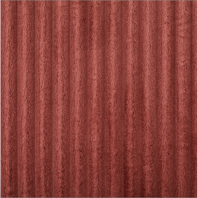 Canapé modulaire moderne 63,7 po, Red Corduroy