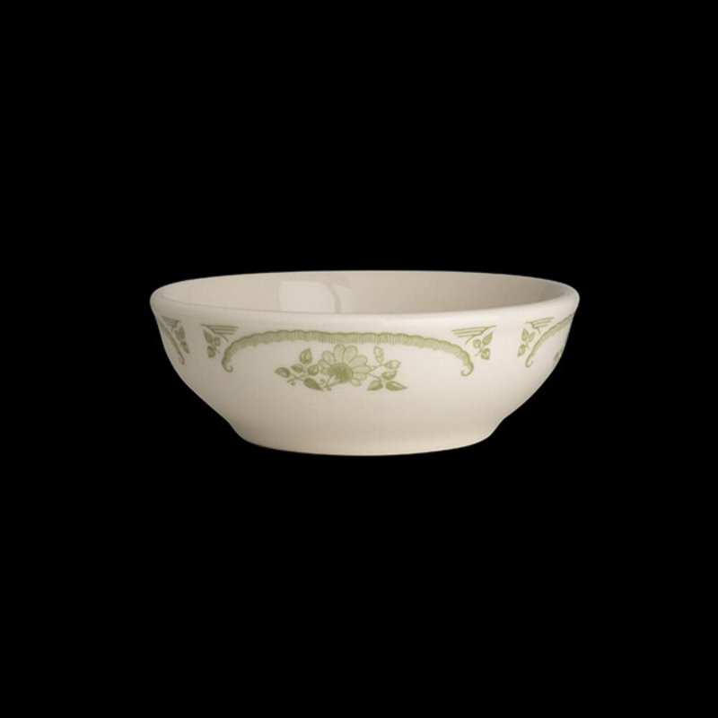 Bol bistro AMERICAN ROSE, Blanc/vert