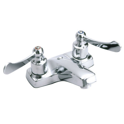 Centerset 2-handle Bathroom Faucet with Drain Assembly