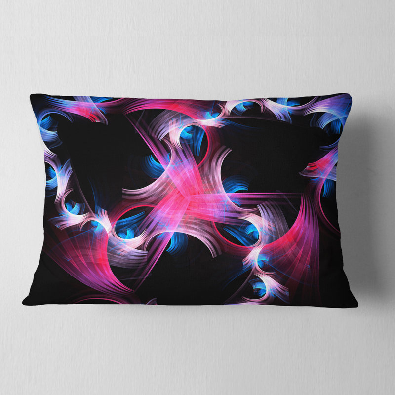 Coussin lombaire floral fractal
