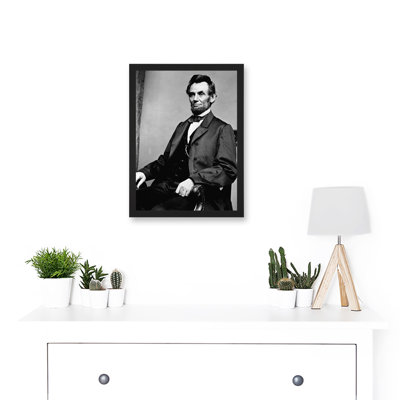 Honest Abe Abraham Lincoln President America 1 Piece Single Picture Frame Wall Art
