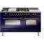 ILVE Nostalgie II 60 Dual Fuel Range, 5 Burners, Griddle, Frenchtop -1514149221-1514149110