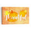 «Thankful Autumn Pumpkins», impression d'art mural abstrait contemporain-853788215