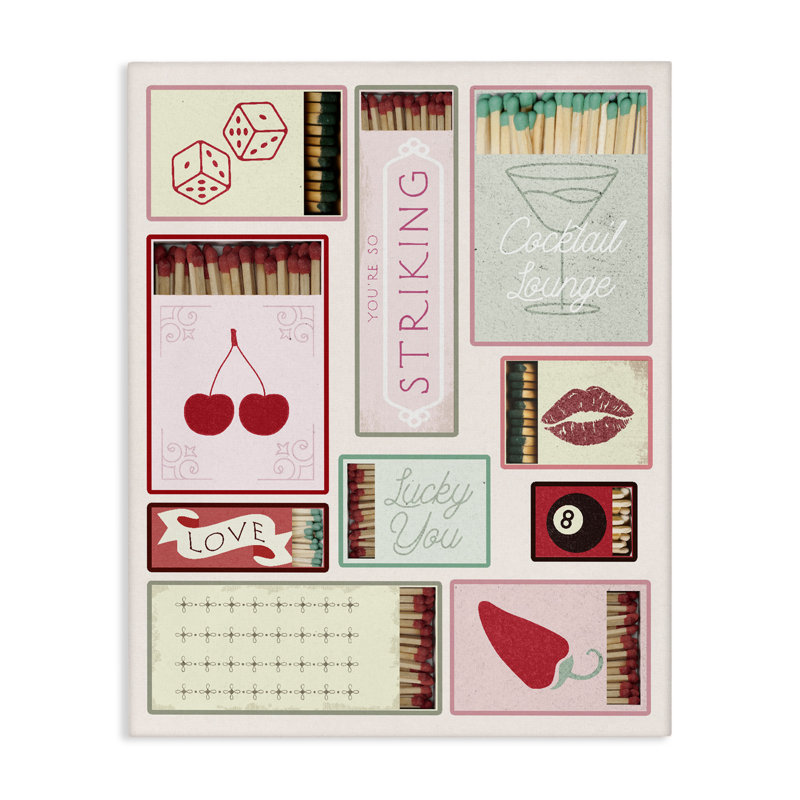Trendy Glam Matchboxes Canvas, design par Lil 'Rue, H 20 po x l 16 po