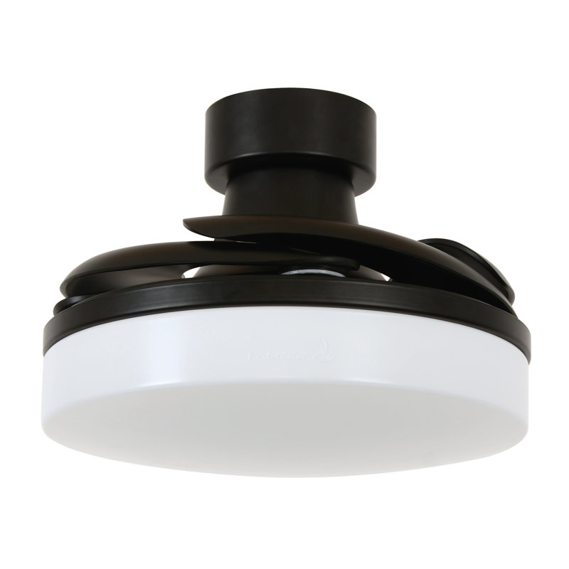 Scheryl 36'' Ceiling Fan with Light Kit, Matte Black