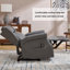 Fauteuil inclinable manuel en similicuir rembourré pour le salon avec mécanisme de mouvement robuste, 8 nœuds vibrants et 3 modes de massage.-713109289