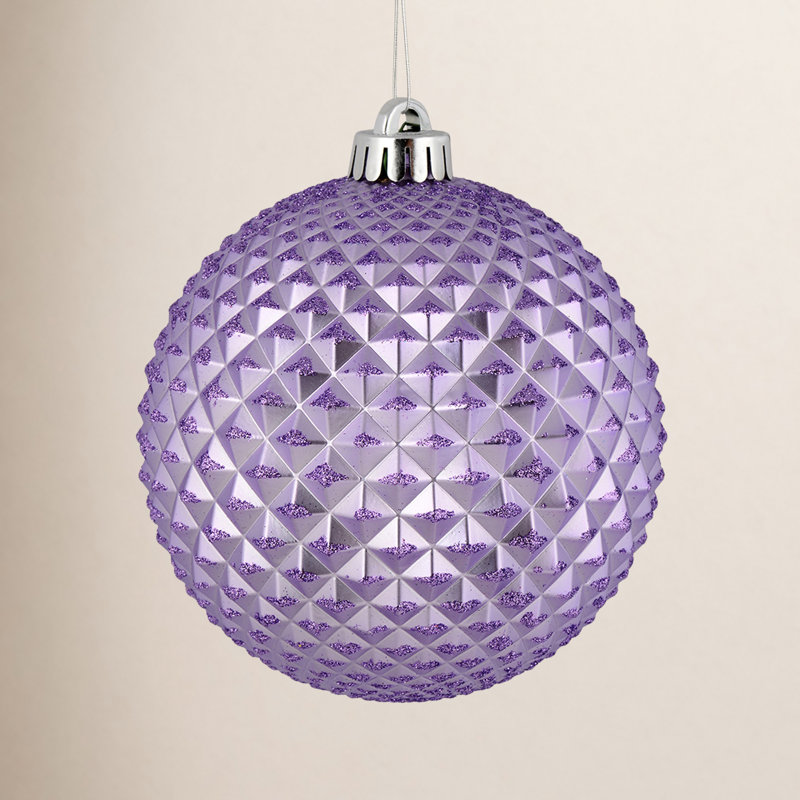 Ornement boule Durian Glitter, Lavande