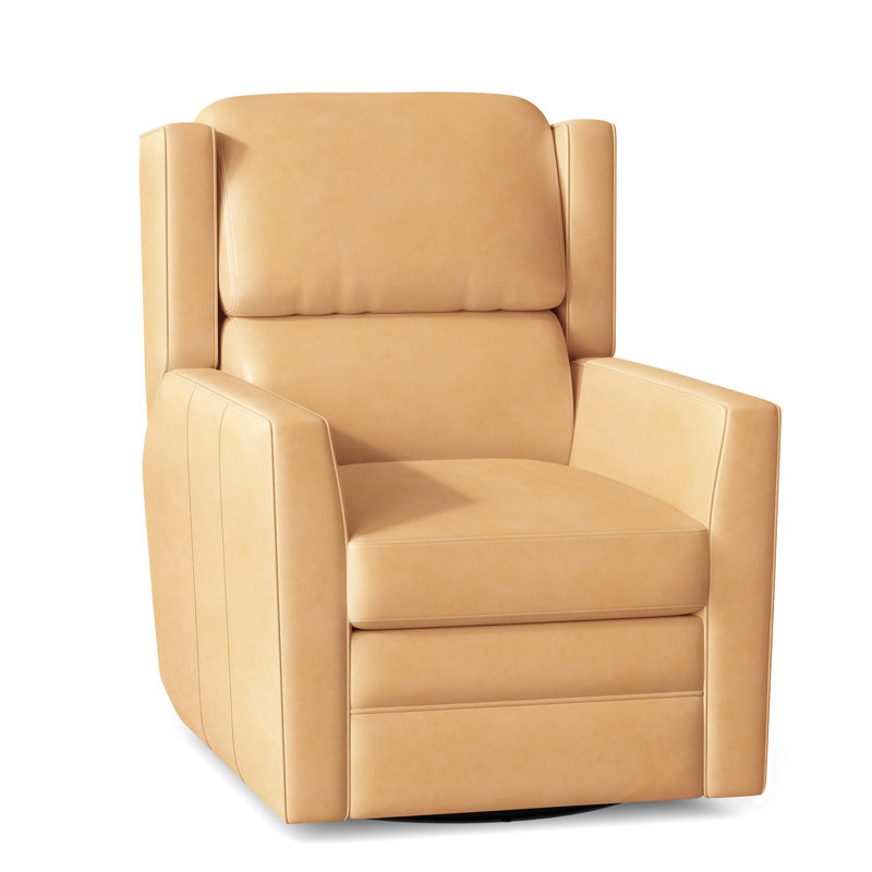 Samuel Recliner, Empyrean Tweed Genuine Leather, Power