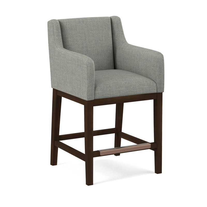 Upholstered Stool, Applause Archway Grey, Nutmeg