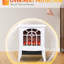 Foyer électrique 18 po, exposition de produits de chauffage à effet de flamme, 750 W / 1500 W sélectionnable, portable, protégé contre la surchauffe, blanc, réchauffe confortablement et efficacement l'espace de vie