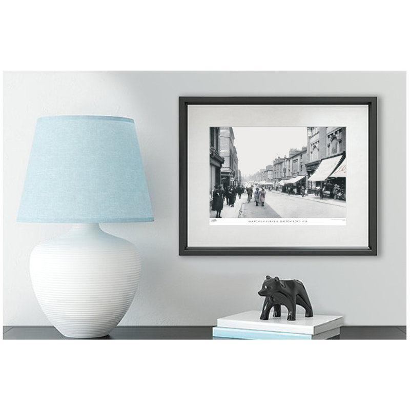 Barrow-in-Furness, Dalton Road 1918 by Francis Frith - Single Picture Frame Print, 40cm H x 50cm W x 2.3cm D
