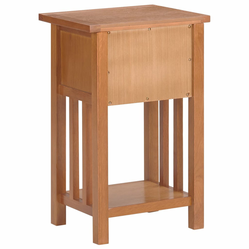 Table de bout en verre avec rangement