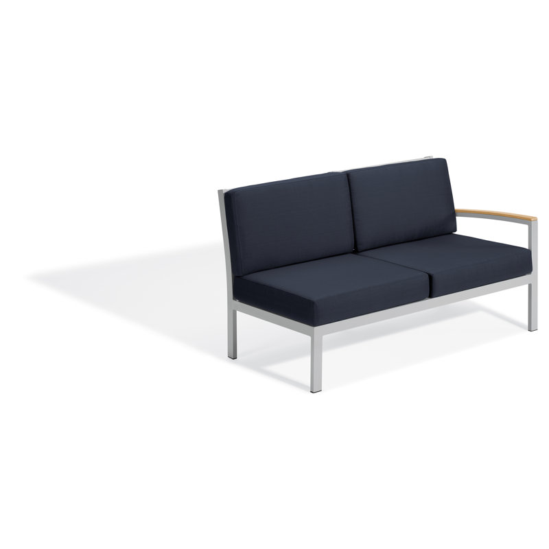 Causeuse modulaire Travira (gauche), Bleu minuit
