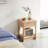 15.75" Rattan End Table With Drawer