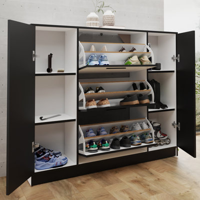 Bertolino 3 Pair Shoe Storage Cabinet