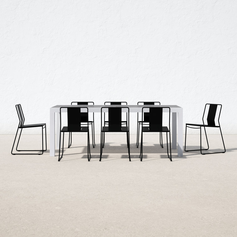 Avers 126'' Rectangular 8 - Person Outdoor Dining Set