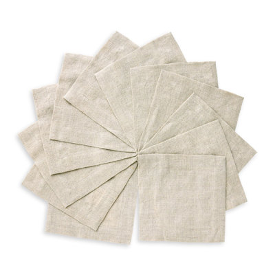 Dru - Cotton Linen Plain Cocktail Napkins