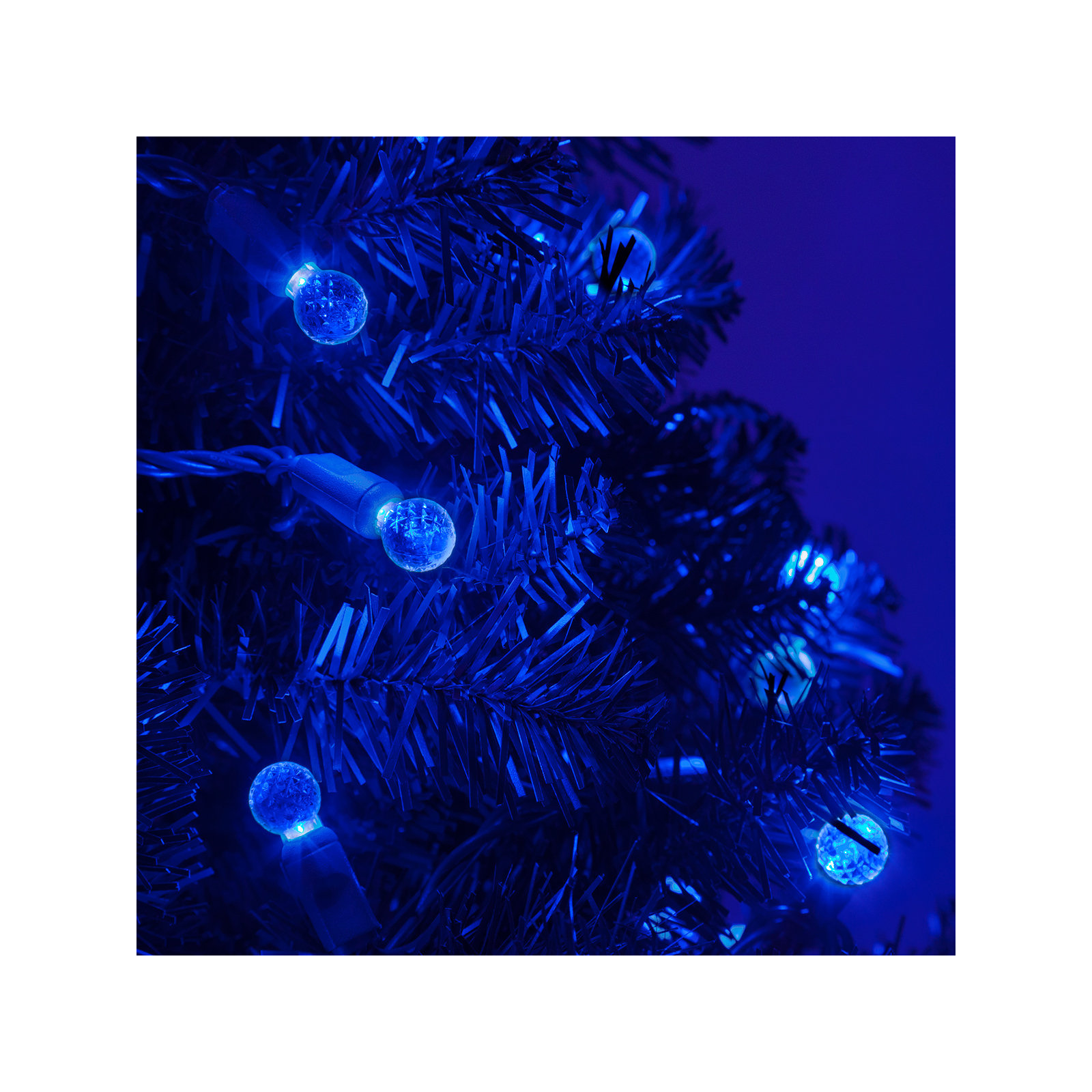 70 Light LED Mini Globe String Lights, Blue