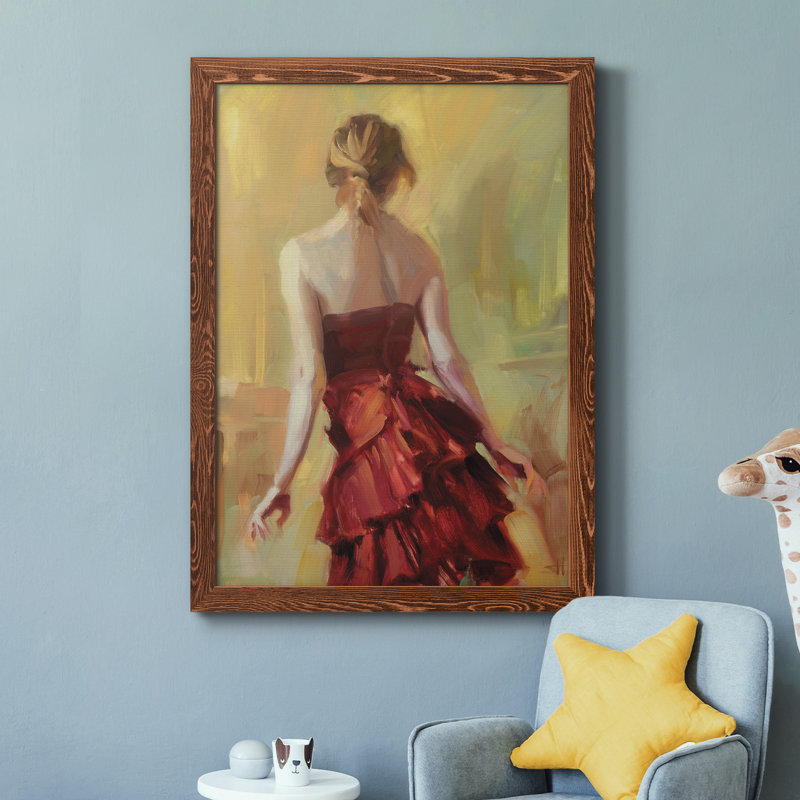 Copper Reflection - Peinture sur toile encadrée, H 44 po x l 31 po x P 1 po, Cadre en érable