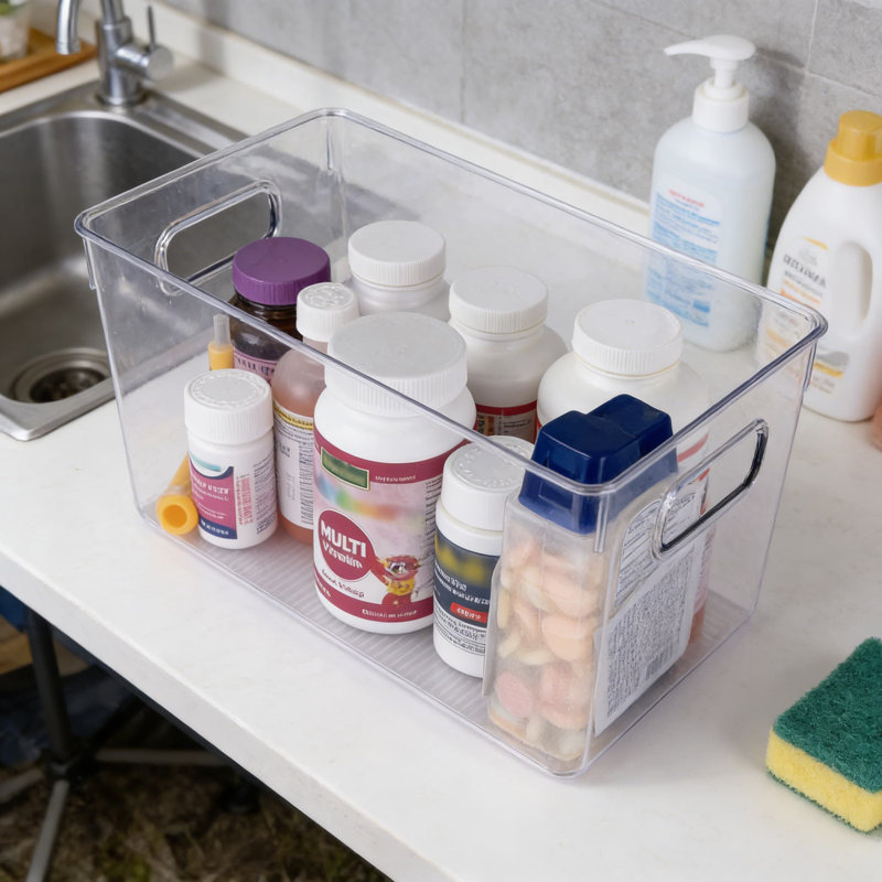 Bacs de rangement en plastique transparent avec couvercles, contenants de rangement empilables pour la cuisine, le garde-manger, le réfrigérateur, l'armoire et l'organisation à la maison