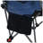 Adjustable Reclining Folding Camping Chair in Dark Blue Polyester