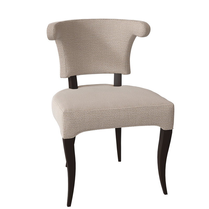 Athena Dining Chair, American Walnut, Filigree Ivory