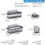 Adhesive Stainless Steel Shower Caddy