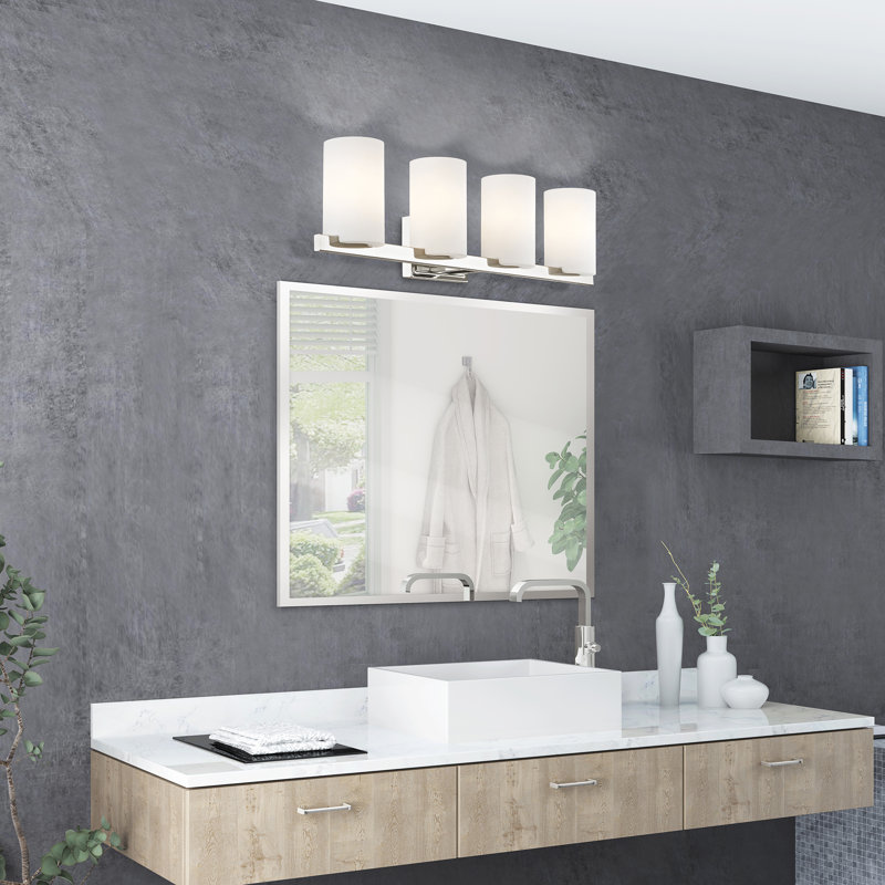 Éclairage pour meuble-lavabo 4 lumières Ariellah, Chrome poli